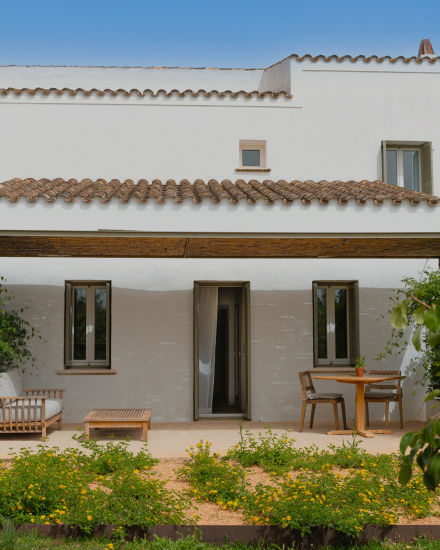 Terraza exterior de la habitación Albenc Suite en Torralbenc